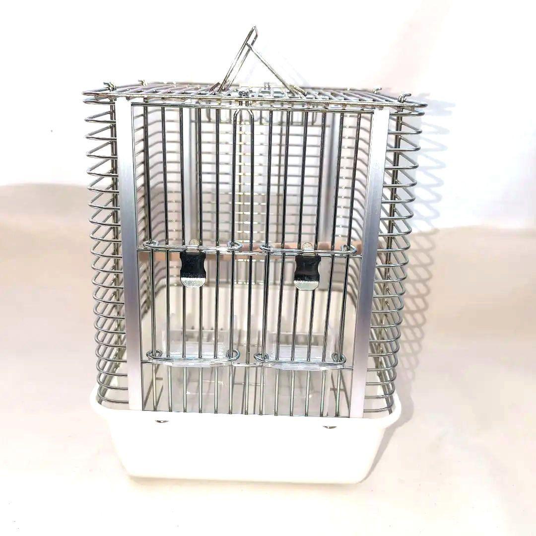 新品未使用　ホウエイHOEIステンレス製鳥かご　白