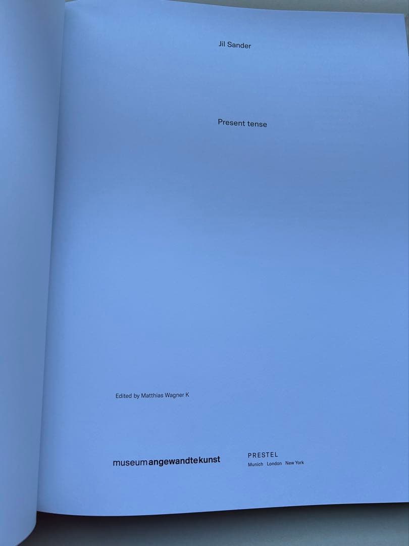 Jil Sander Present tense 展覧会図録