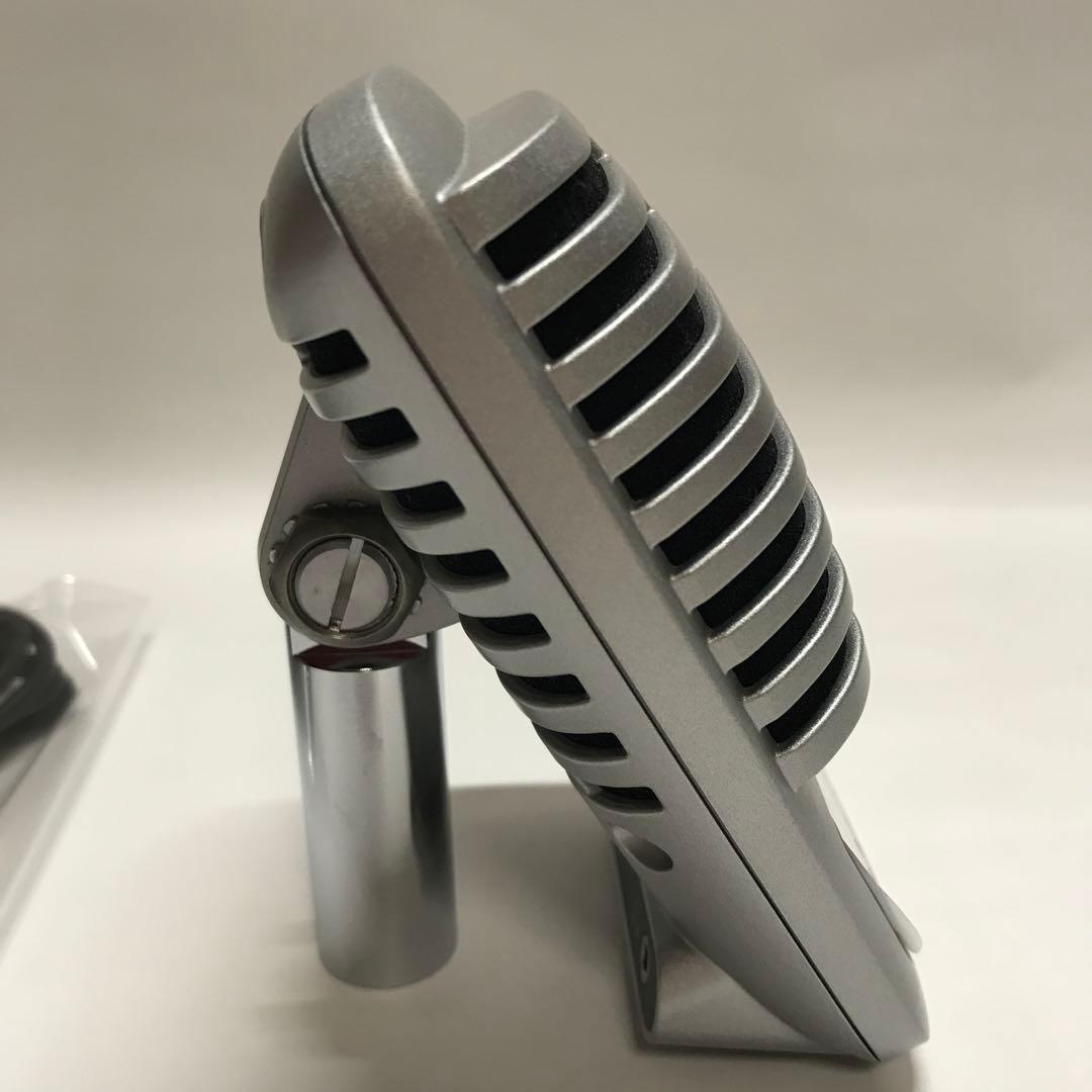 USB接続 コンデンサーマイク シルバー　動作確認済