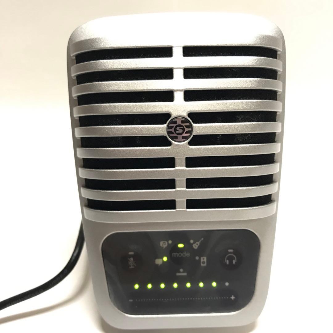 USB接続 コンデンサーマイク シルバー　動作確認済