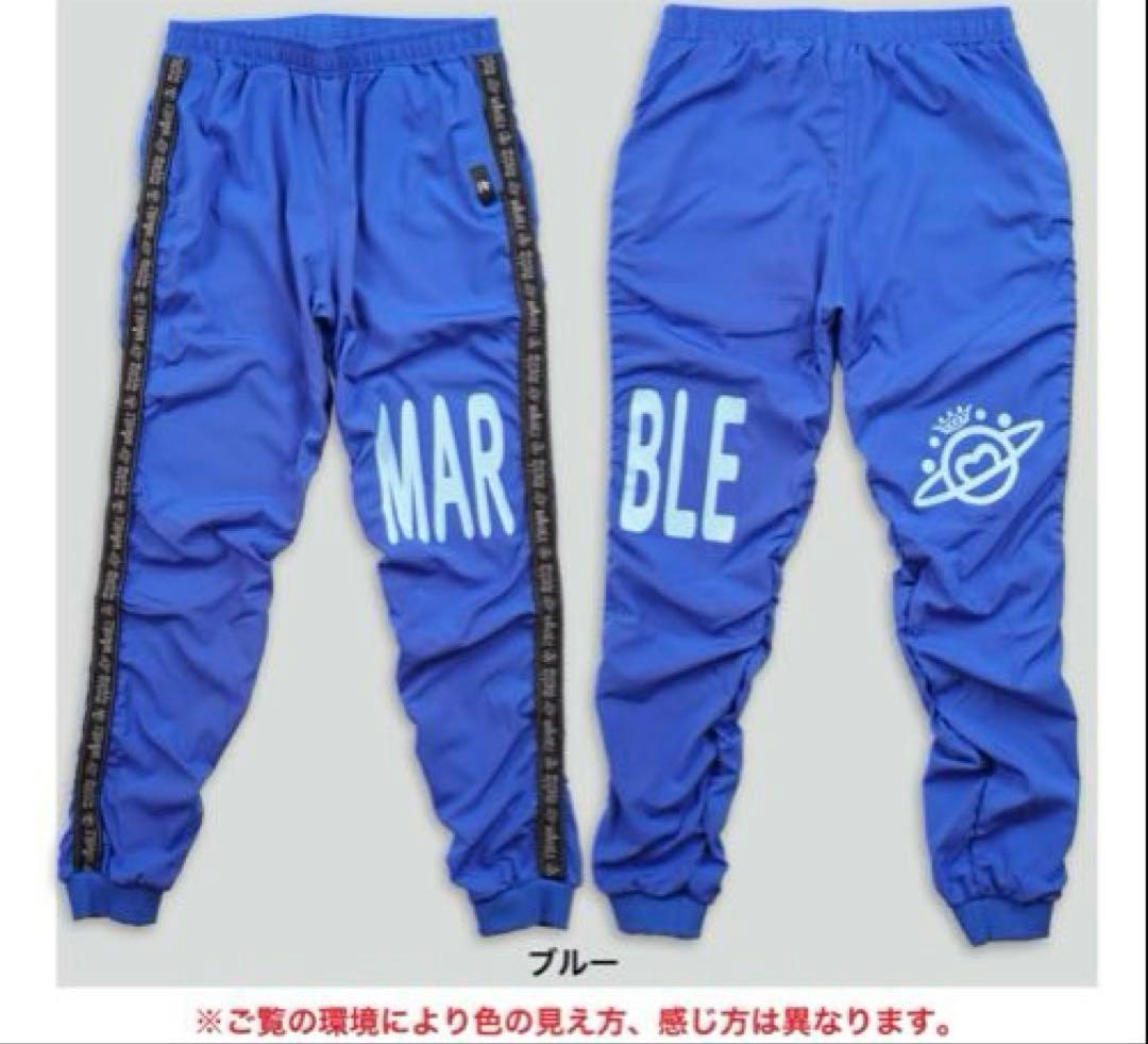 専用新品未使用タグ付 Marble フィットネスパンツMLブルー トレーニング