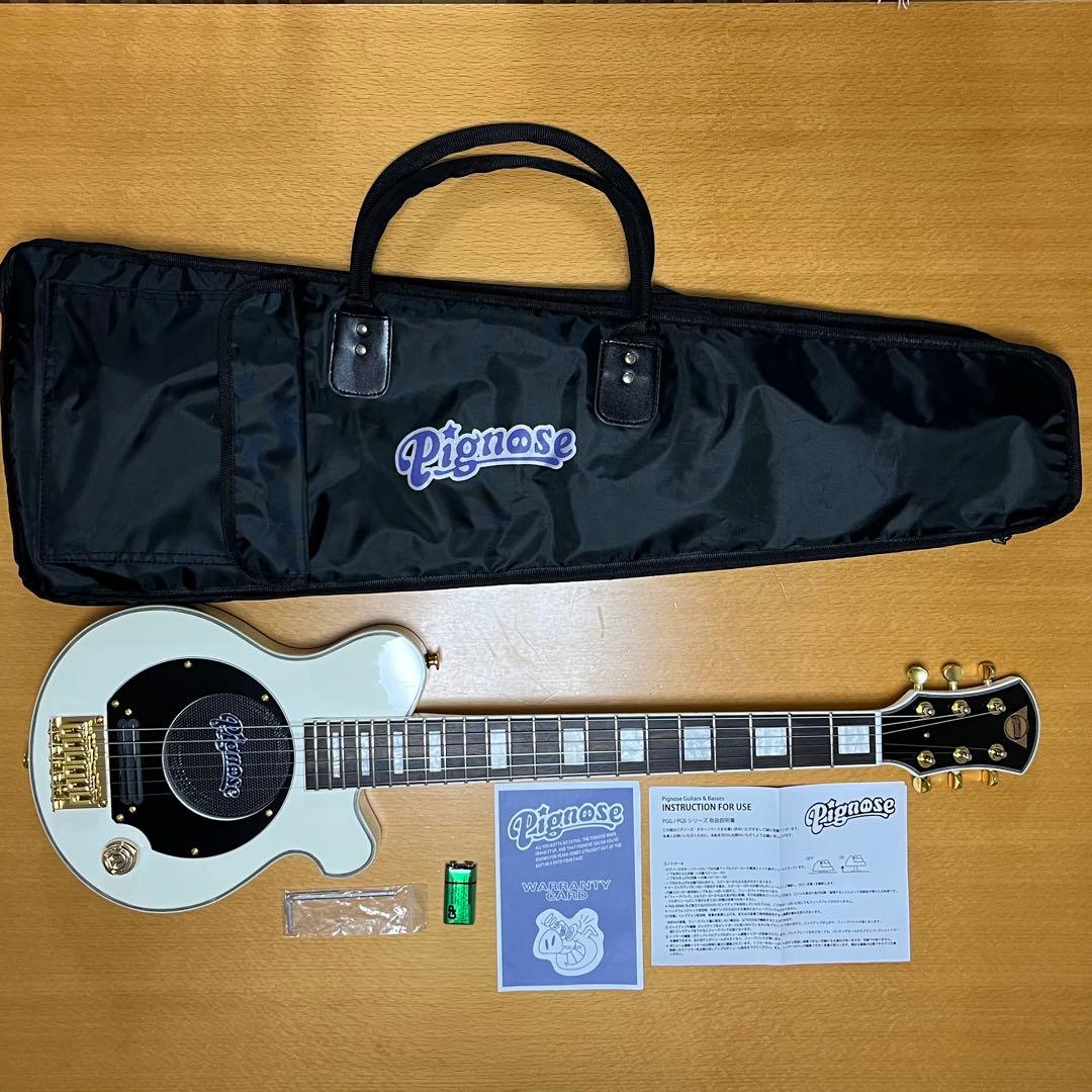 Pignose PGG-259 白　バインディング＆ブロックインレイ♫