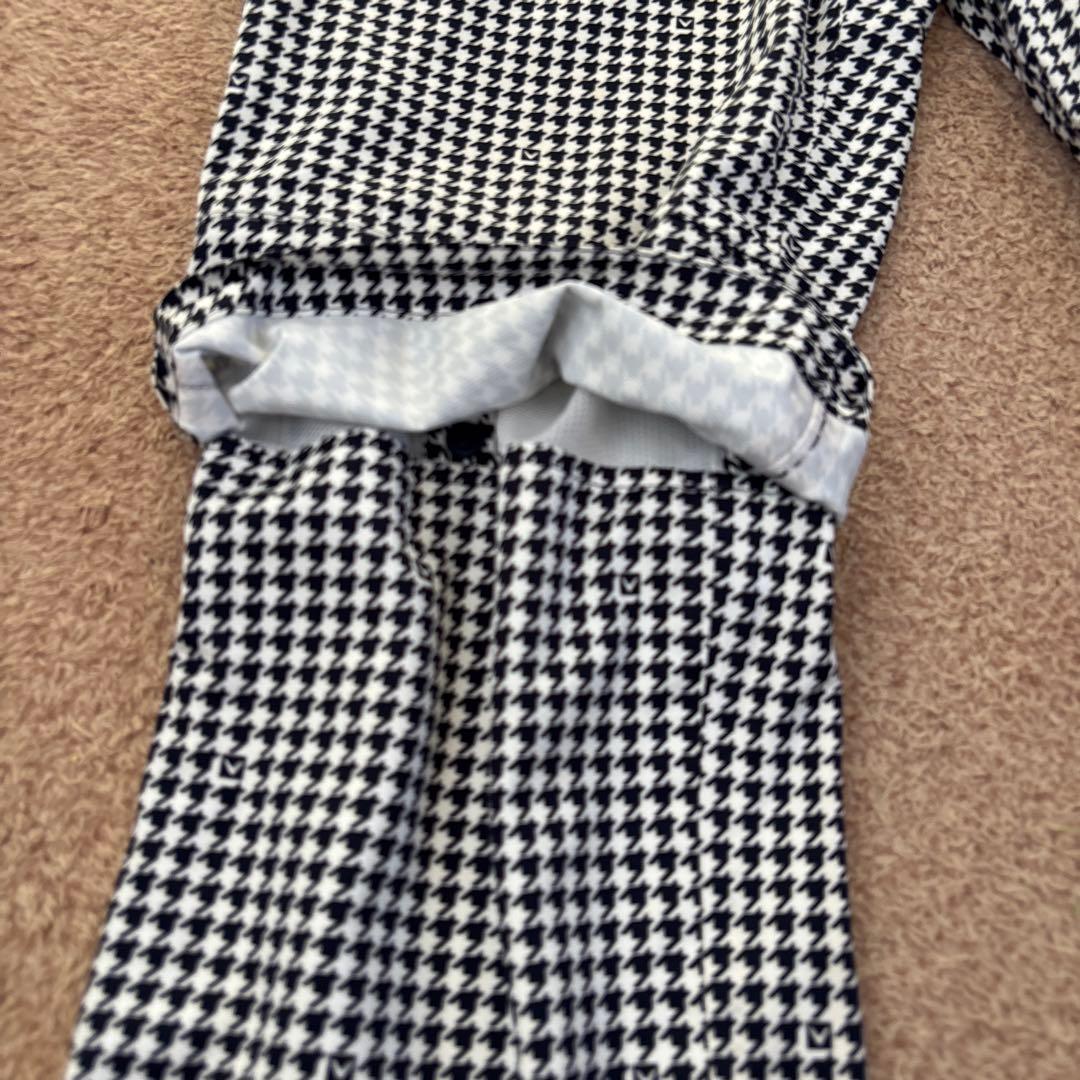 美品　キャロウェイ　レインコート　ジャケット　パンツ　千鳥格子　M ネイビー