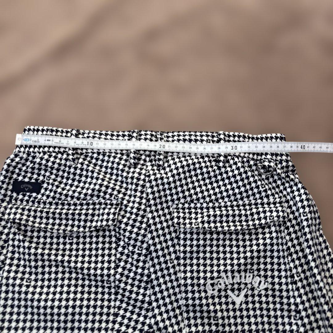 美品　キャロウェイ　レインコート　ジャケット　パンツ　千鳥格子　M ネイビー