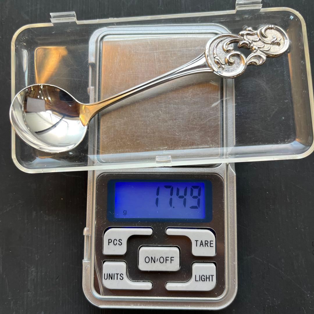 未使用品 純銀 スプーン ティーシャベル WAKO スターリングシルバー950