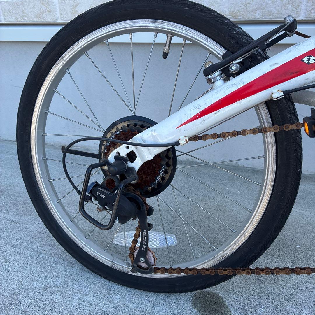 Ferrari フェラーリ　折りたたみ自転車 レッド・ホワイト