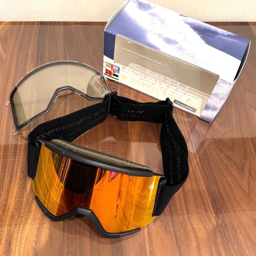 SMITH スミス SQUAD XL スノー ゴーグル 箱付き 付属品付き