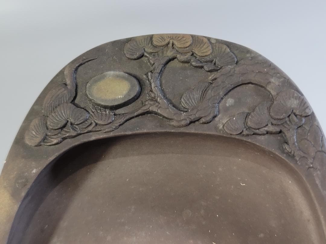 中国古玩 美術工芸品 書道具7点セット「中国木箱付 端渓硯2個 唐墨4個