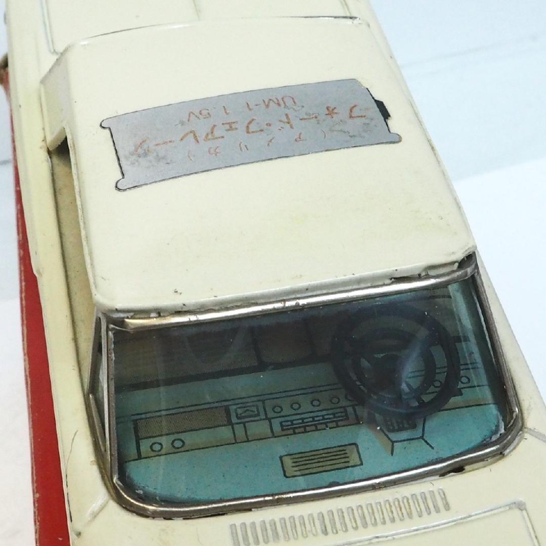 旧バンダイ フォード フェアレーン電動モーターハイウェイ動作不良tinブリキ箱付