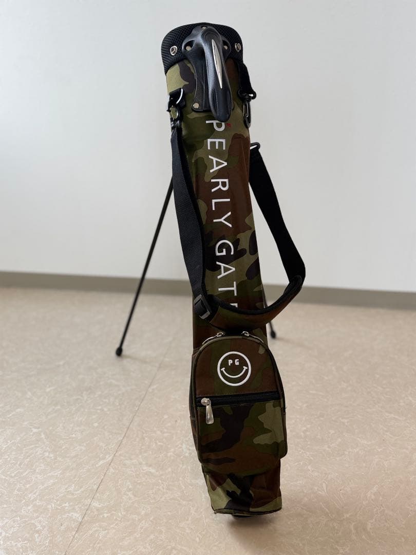 【完売・美品】パーリーゲイツ　セルフスタンドバック　サブバッグ　カモフラ　迷彩