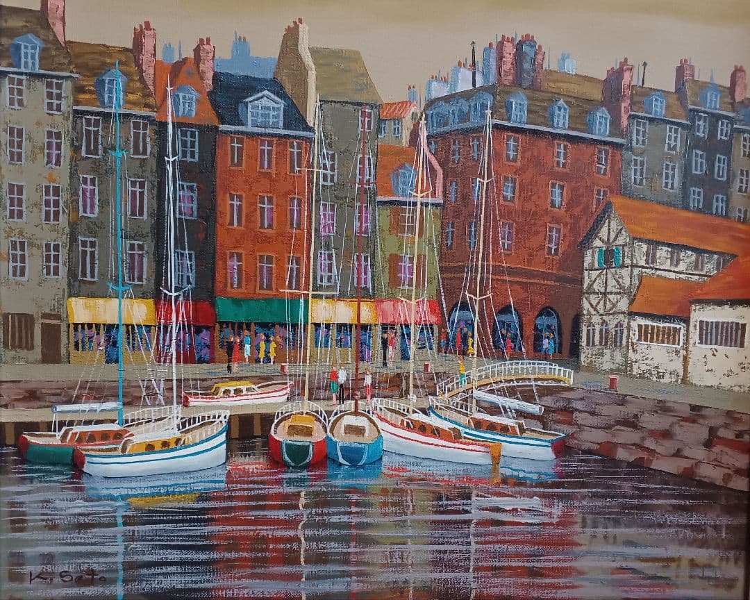 佐藤計 　「ノルマンディー」　油彩　F8号　應美会　 双樹会会員　 鹿児島県出身