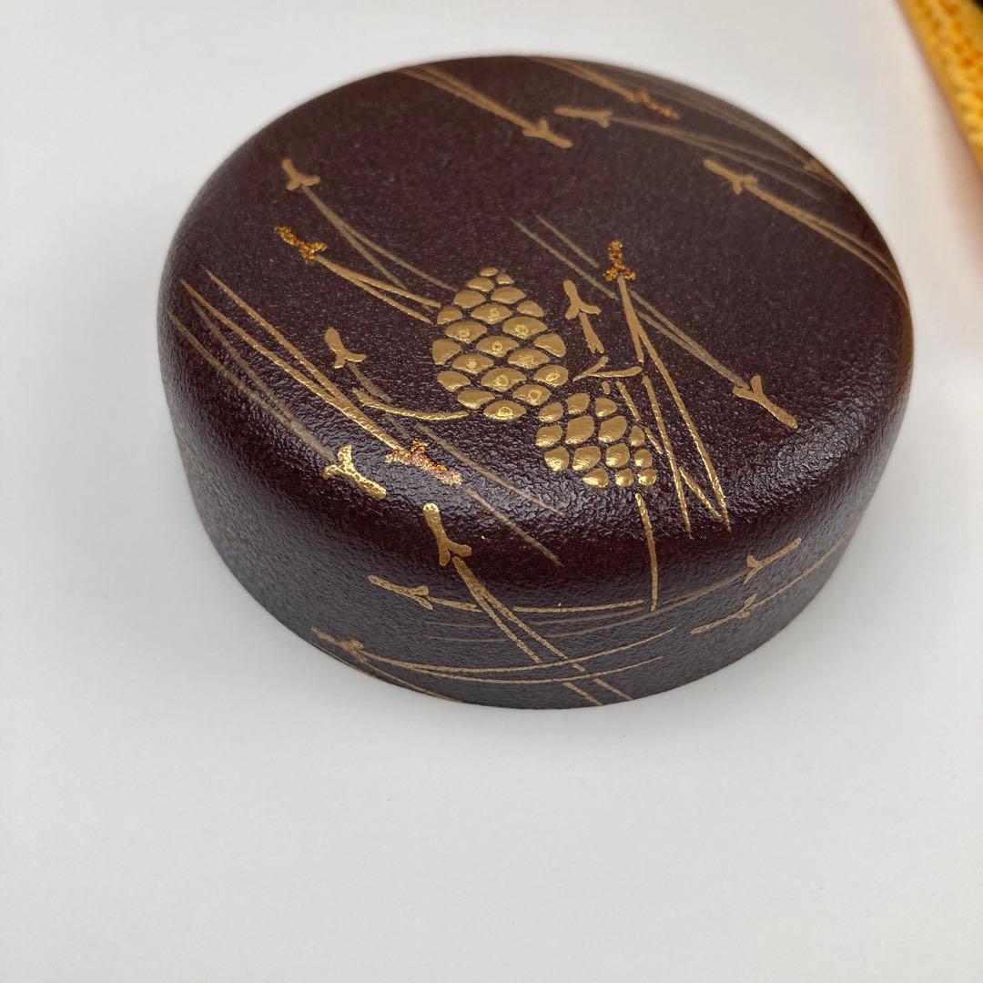 篠崎仙峰 蒔絵 棗 茶道具 漆芸 棗 仙峰 松葉 松 未使用 新品 蒔絵 共箱
