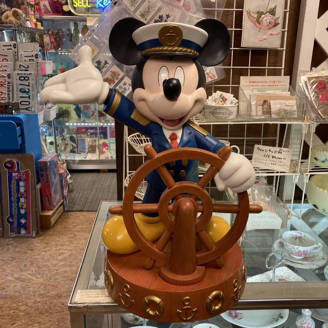 レトロ 　ディズニー ミッキーマウス　 船長 　ビッグフィギュア　 置物