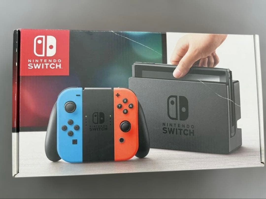 【美品】Nintendo Switch ガラスフィルム貼付済+箱