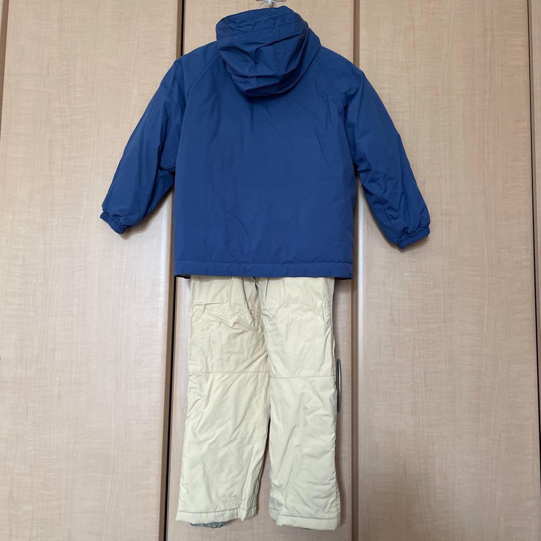 再お値下げ一度着用ミキハウスM.H.ATHLETICSスキーウェアセット120㎝