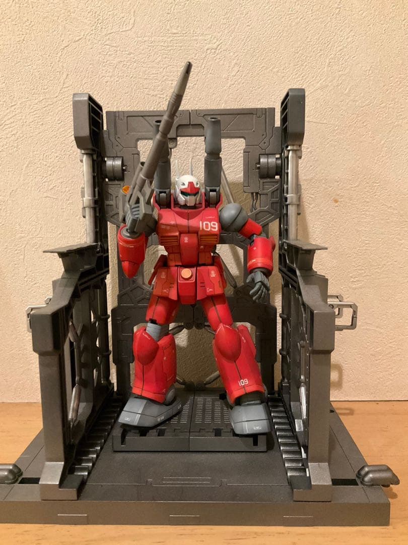 最終値下げ❗️HG ガンキャノン　完成品　塗装済み　ジオラマベース付き