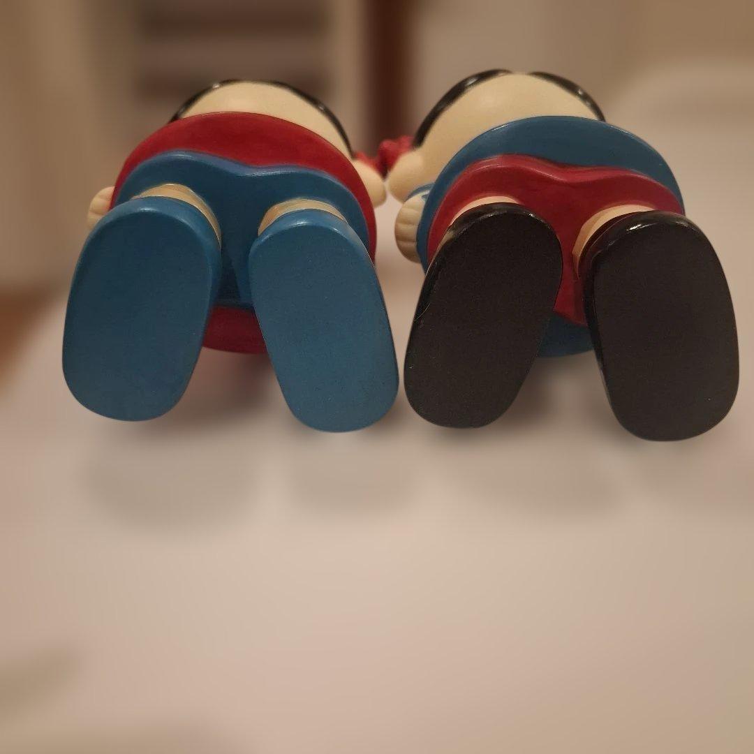 最安値！お得ペコちゃん 貯金箱 フィギュア　　　　2体セット 赤 青