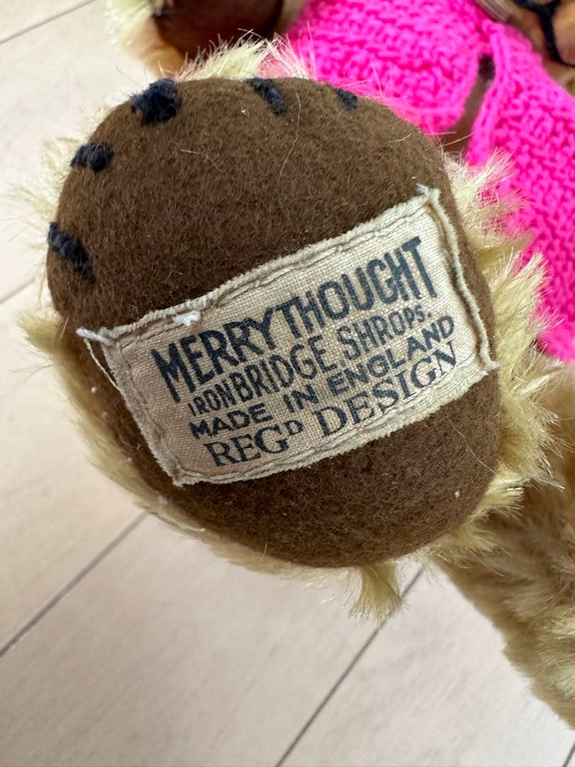 メリーソート/アンティークベア REGDタグ チーキー