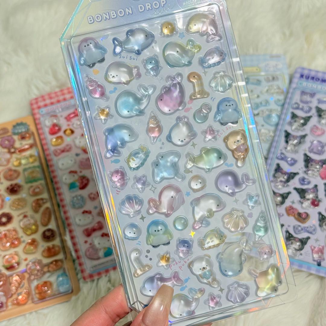 ボンボンドロップ シール ウォーターシール おはじきシール