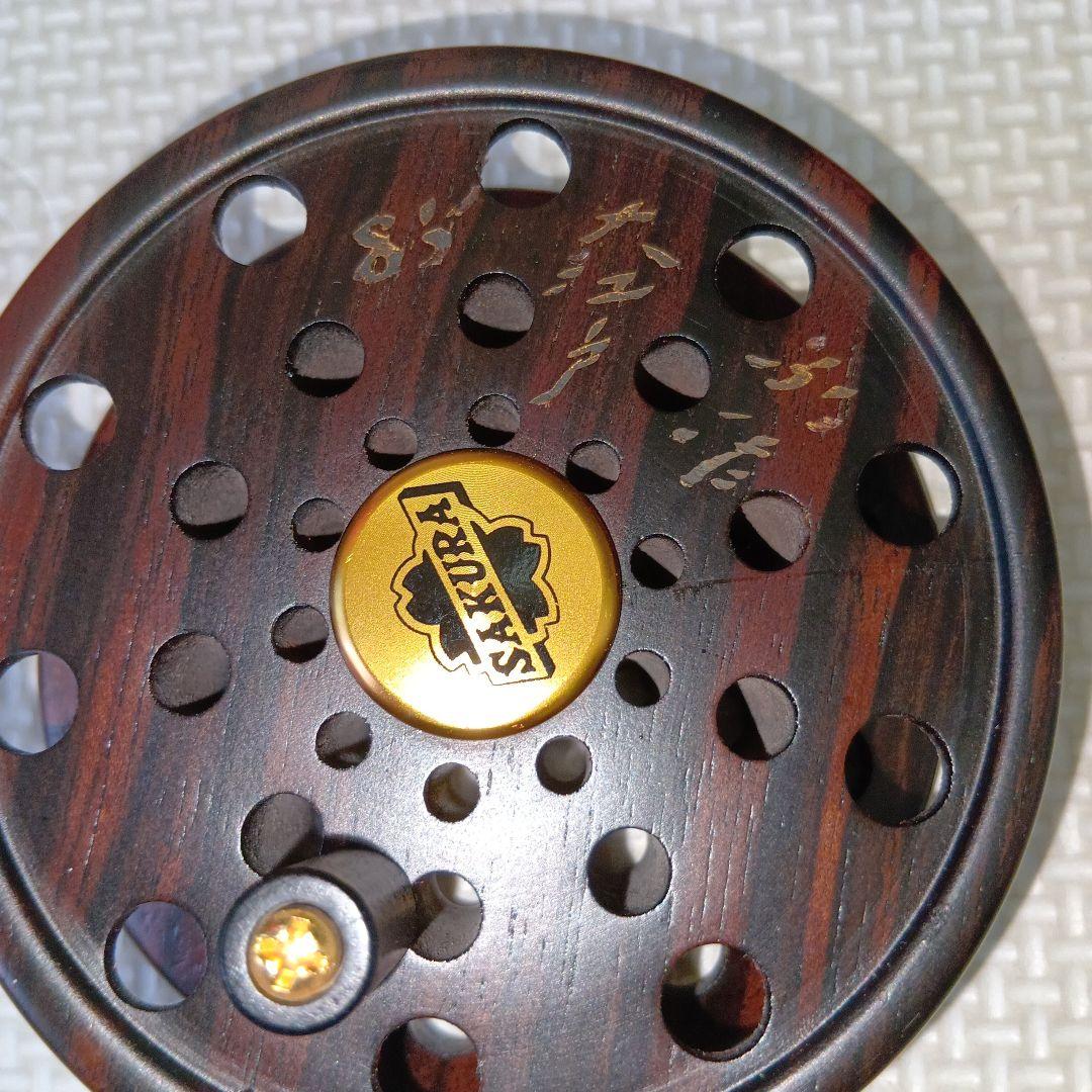 サクラ　大江戸リール　黒檀製　金色足付　85型