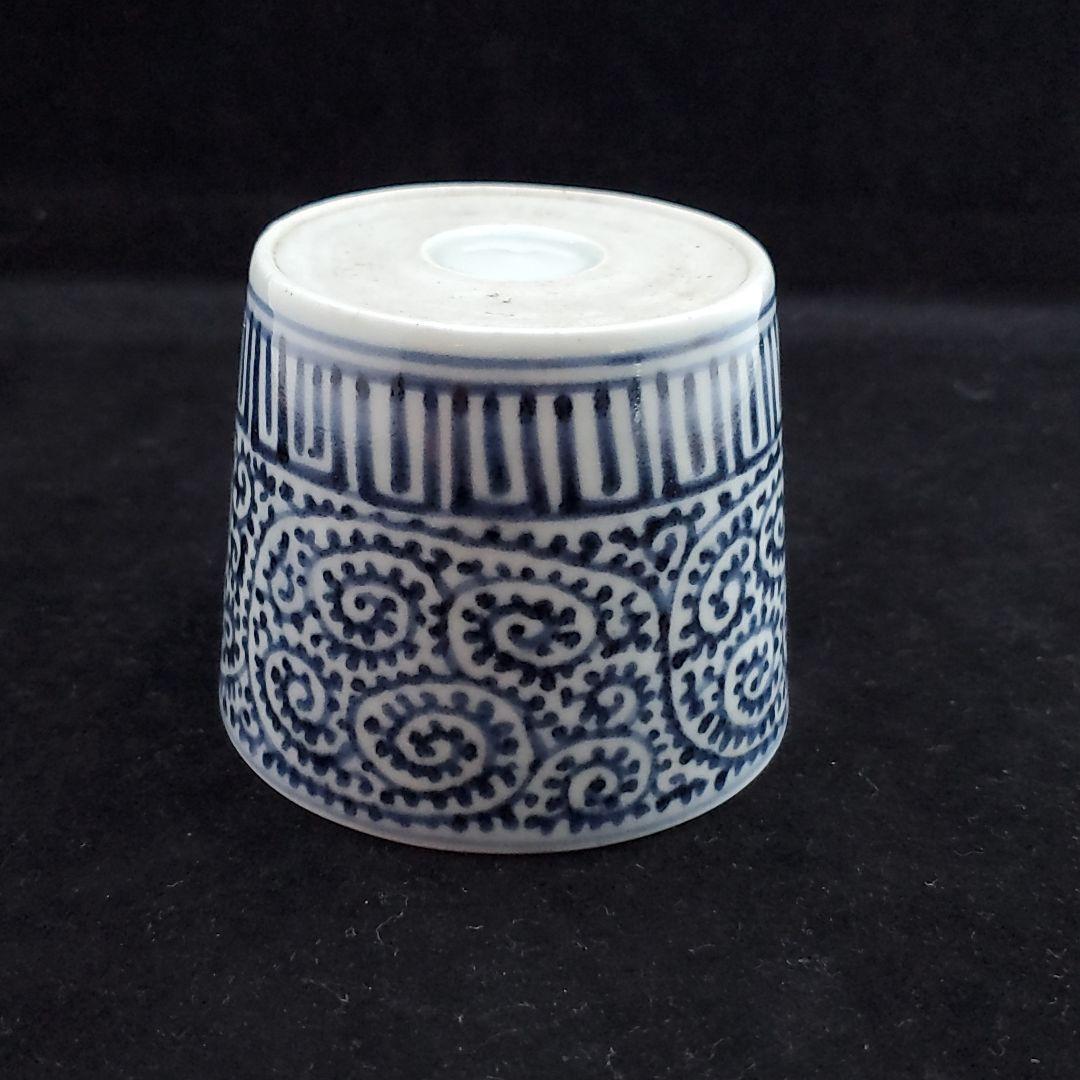 古伊万里 蛸唐草紋 蕎麦猪口 五客 完品 江戸期