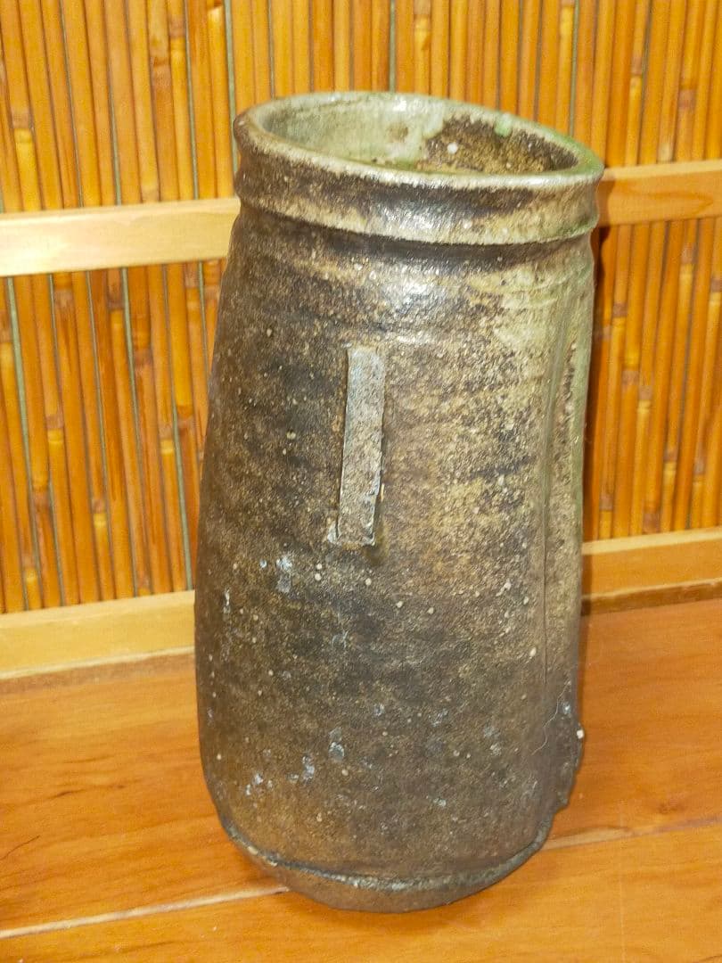 ♥古信楽　双耳　花瓶　信楽　古陶　骨董　古玩