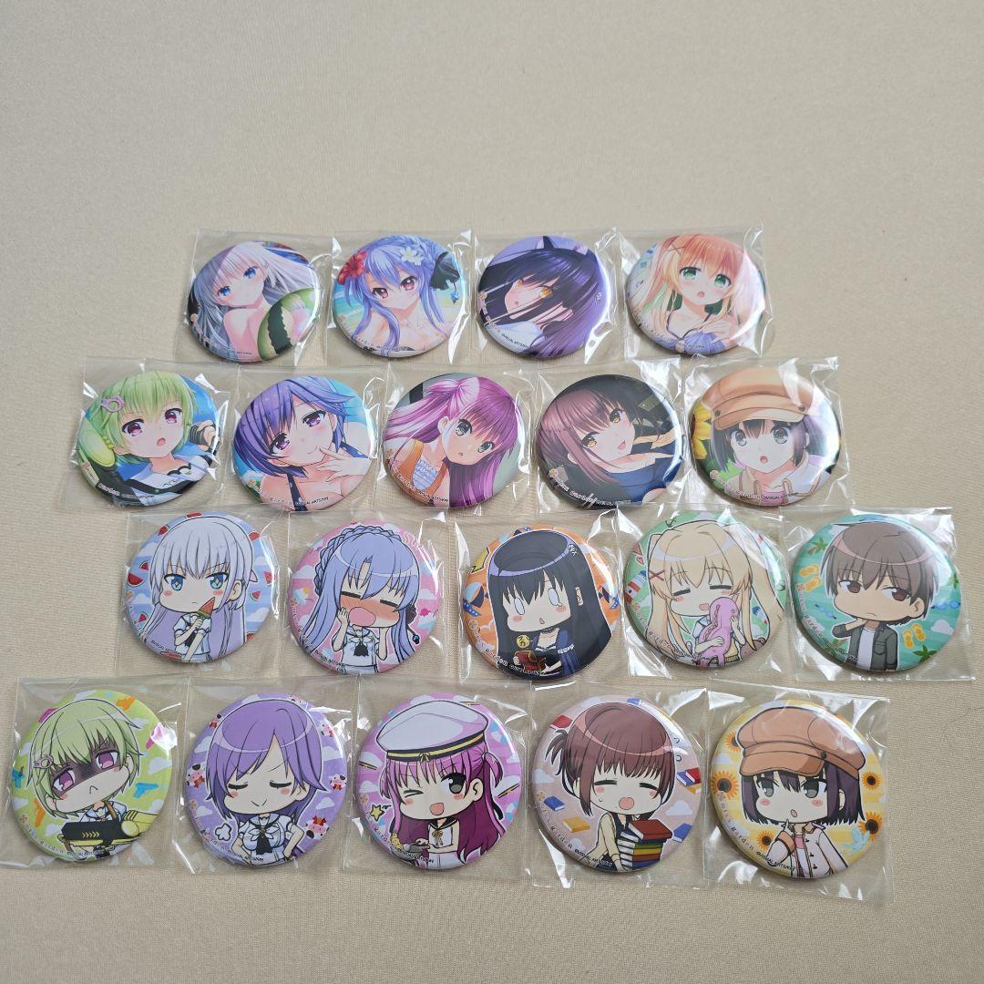 Summer Pockets　缶バッジ　ミックスガーデン