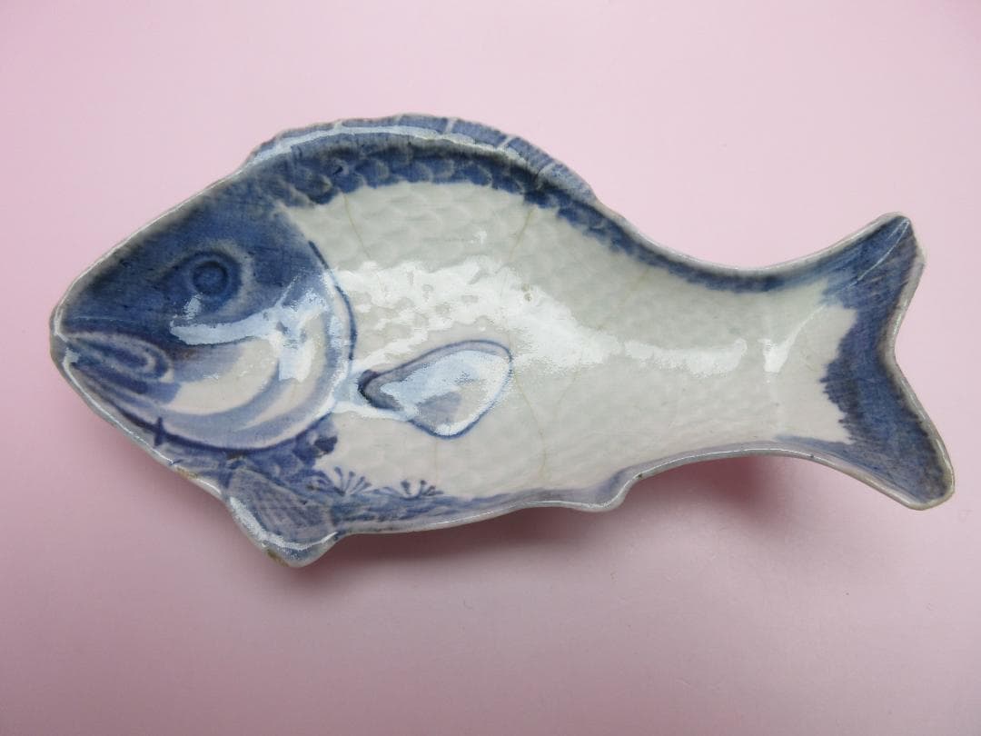 江戸中期頃 古伊万里 魚形 向付 5客 TN79 70724