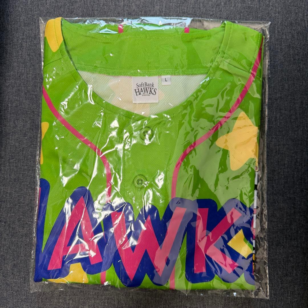 【新品未開封】ホークス×クレヨンしんちゃん ユニフォーム チョコビ柄 Lサイズ