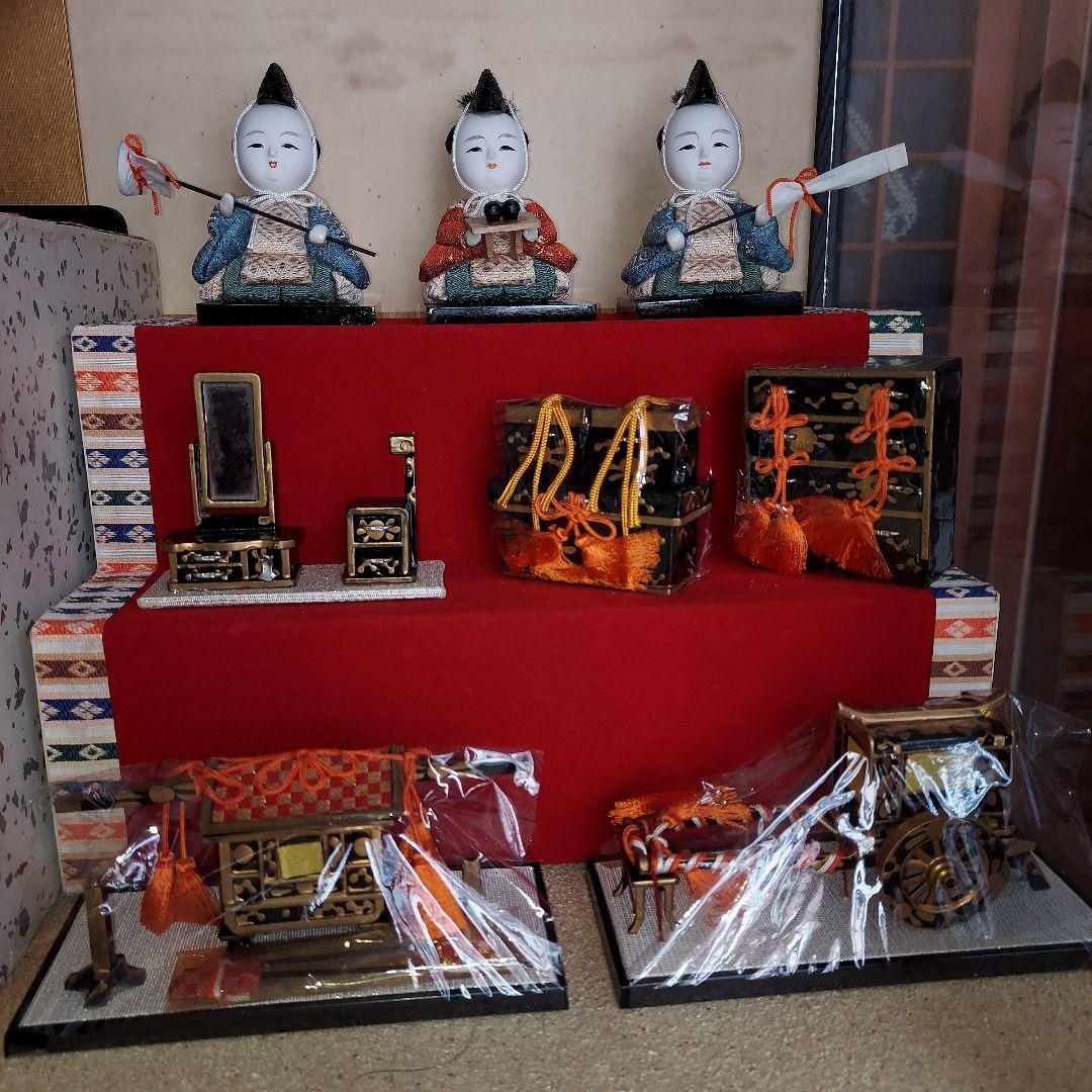 木目込雛人形15人三段飾り（徳川美術館蔵本サービス）