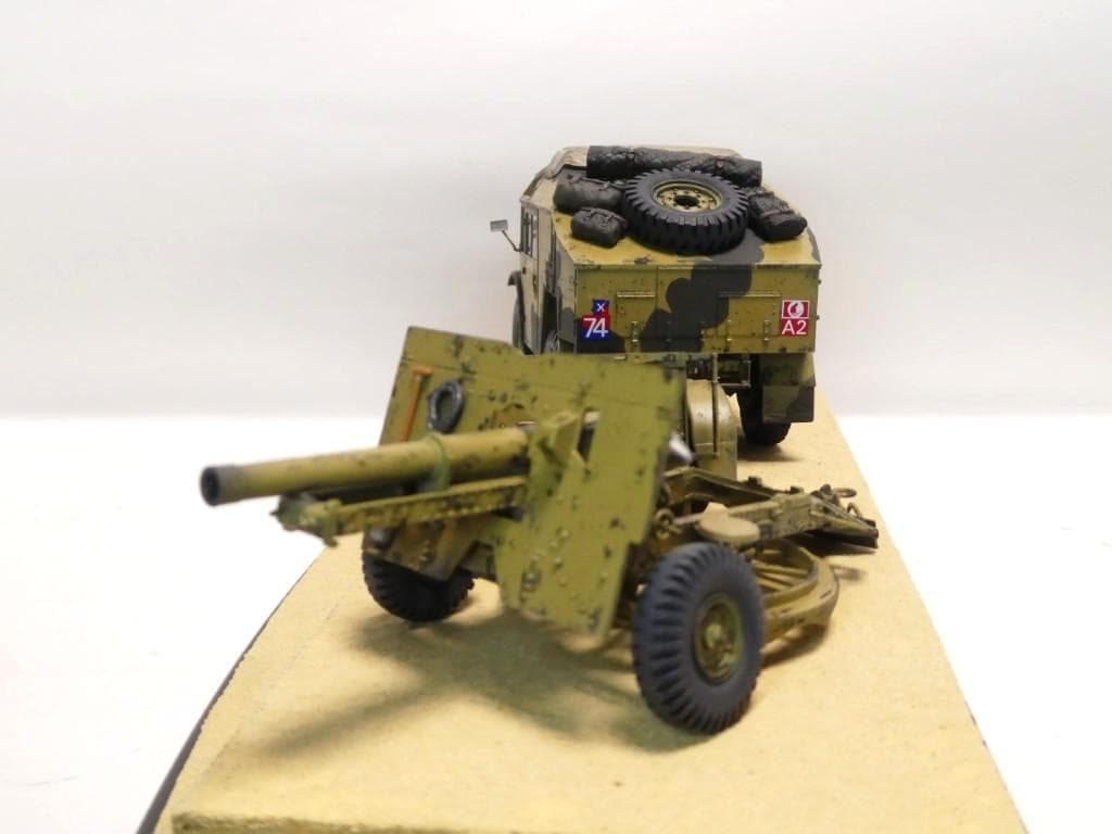 タミヤ　1/35　25ポンド砲とクォード・ガントラクター＆10HP ティリー