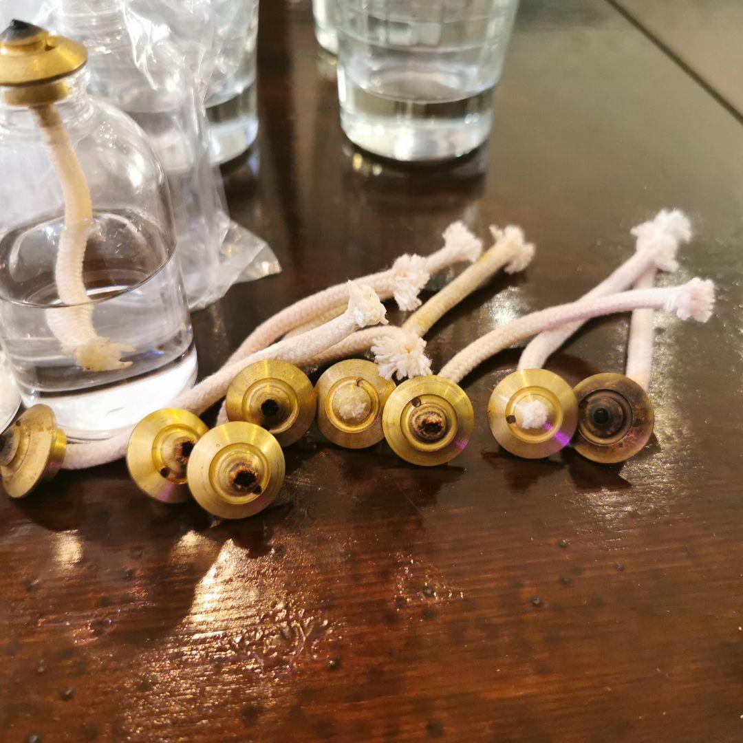 キャンドルホルダーとランプオイルセット