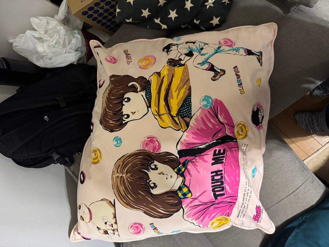 当時物/タッチ/特大クッション