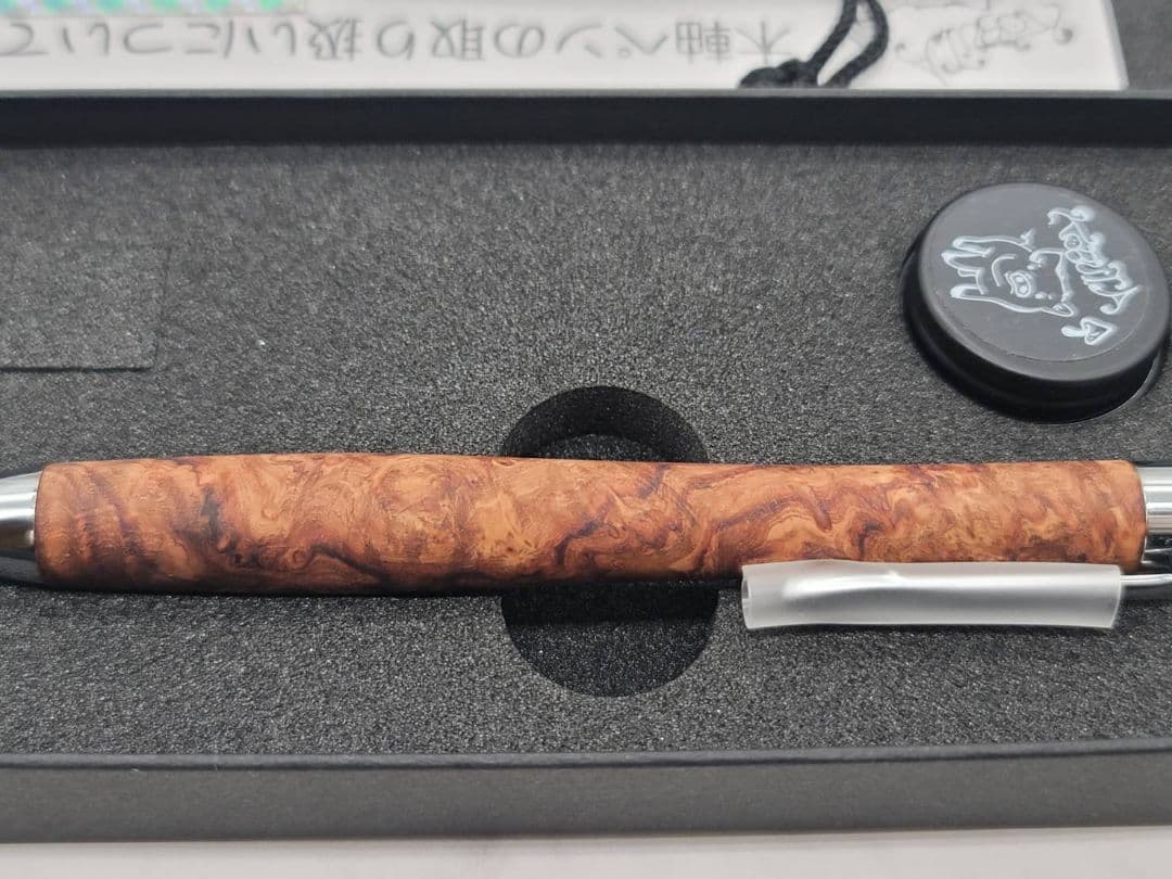 新品　こぶた工房　ローズウッド瘤　極上杢　シャープペン0.5