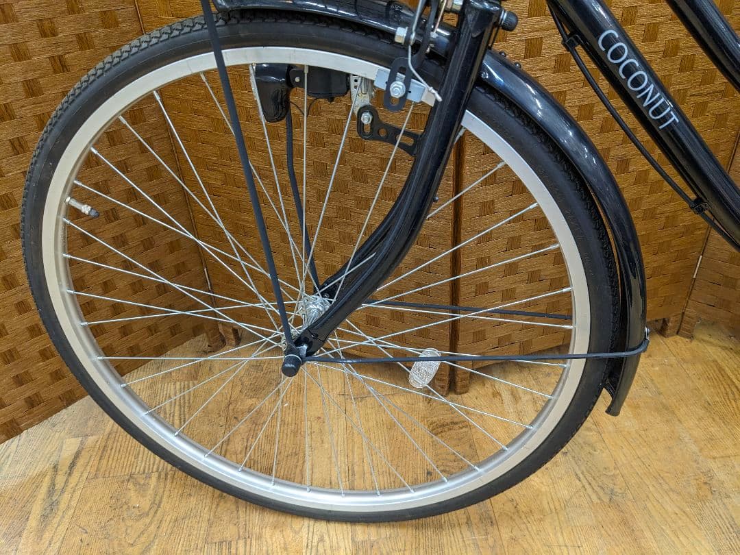 U053 普通自転車　26インチ　ブラック　シンプルタイプ