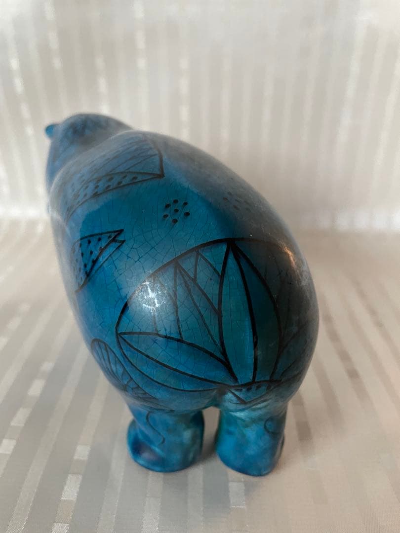メトロポリタン美術館 青いカバ ウィリアム 陶器製 レプリカ