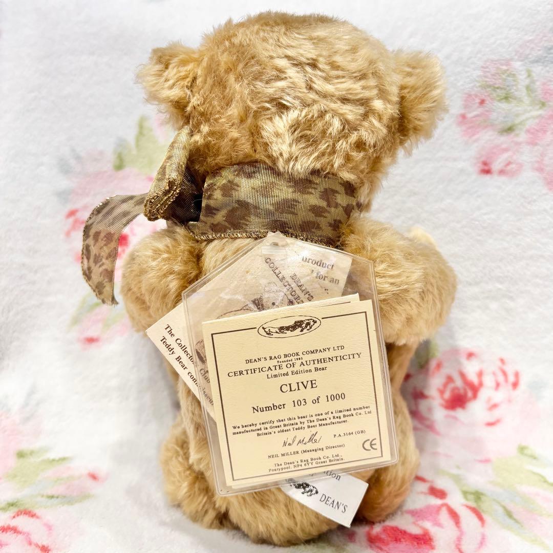 【希少】英国 DEANS社 アンティークテディベア クライヴ 1000体限定