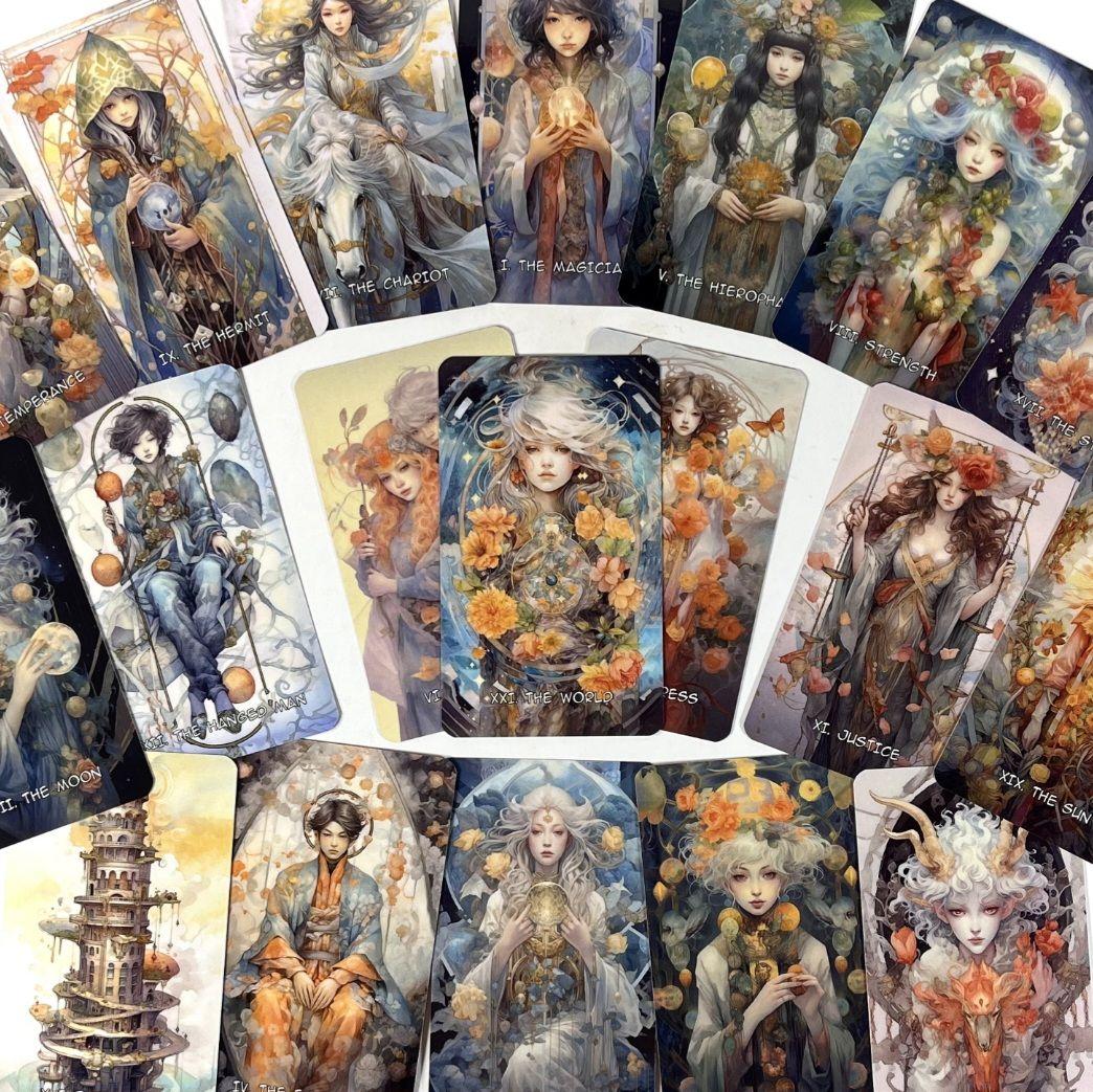 新品 雪月花ブルー タロット 全78枚 海外お取り寄せ 巾着プレゼント