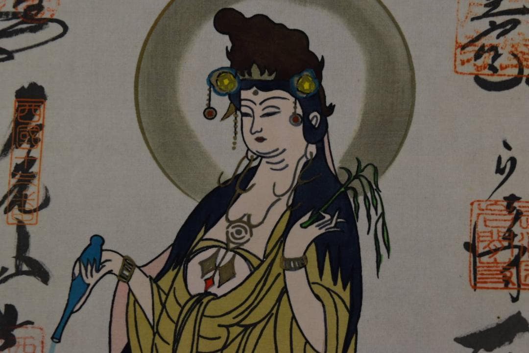 西国三十三ヶ所霊場集印肉筆掛軸/御朱印/掛軸☆宝船☆Z-753