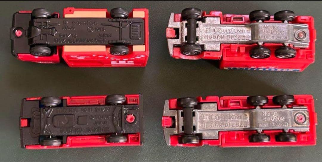 日本製 トミカ 郵便車 4台セット