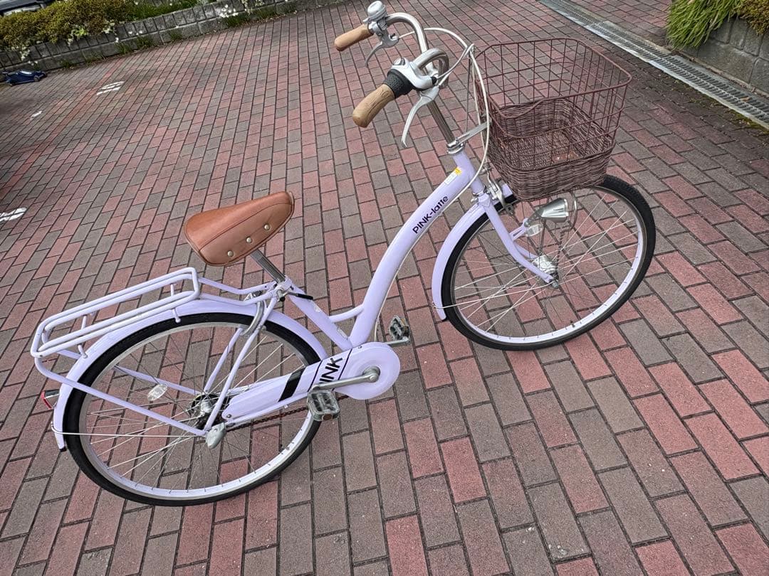レディースバージョン！ラベンダーカラー・タウンサイクル(26㌅)配達可能です。