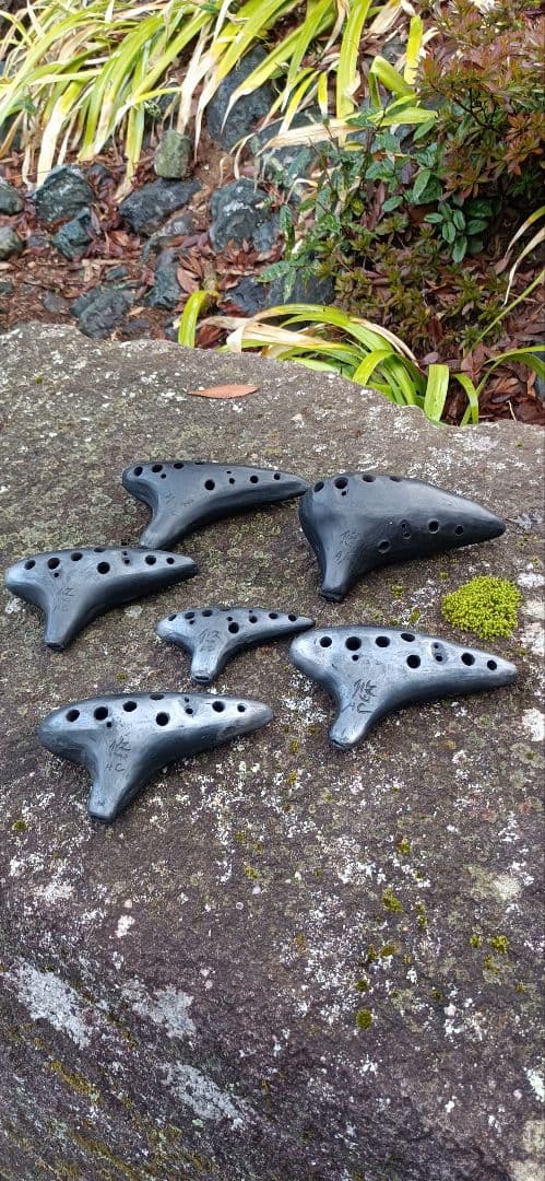 オカリナ工房福朗 AF管 はるか 悠 黒陶 未使用品 初窯 タイムセール3H