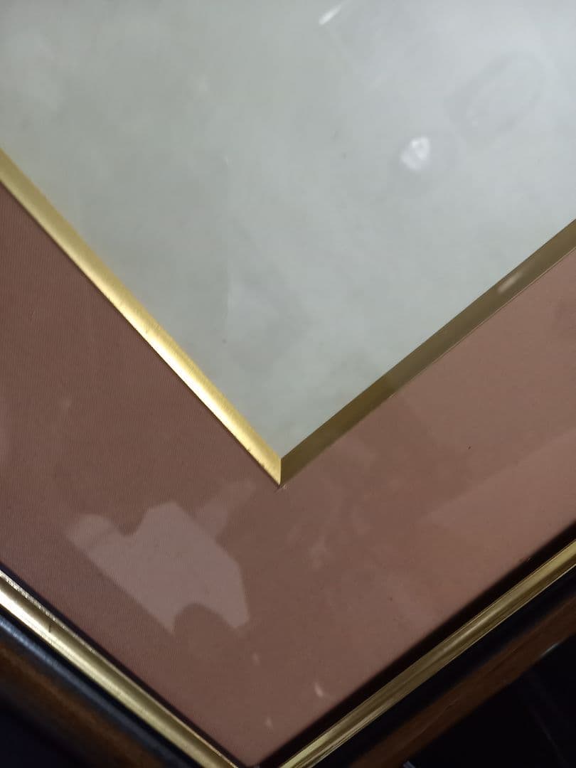 希少　角谷日沙春　美人画　和紙　日本画　記名　押印　有り　額装飾