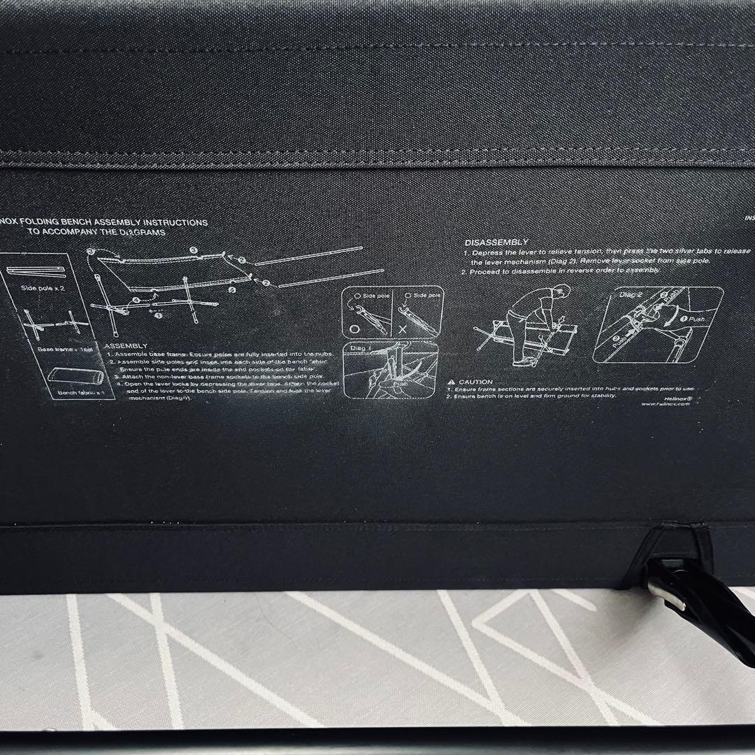 FCRB✖️HELINOX EMBLEM FOLDING BENCH／ブラック