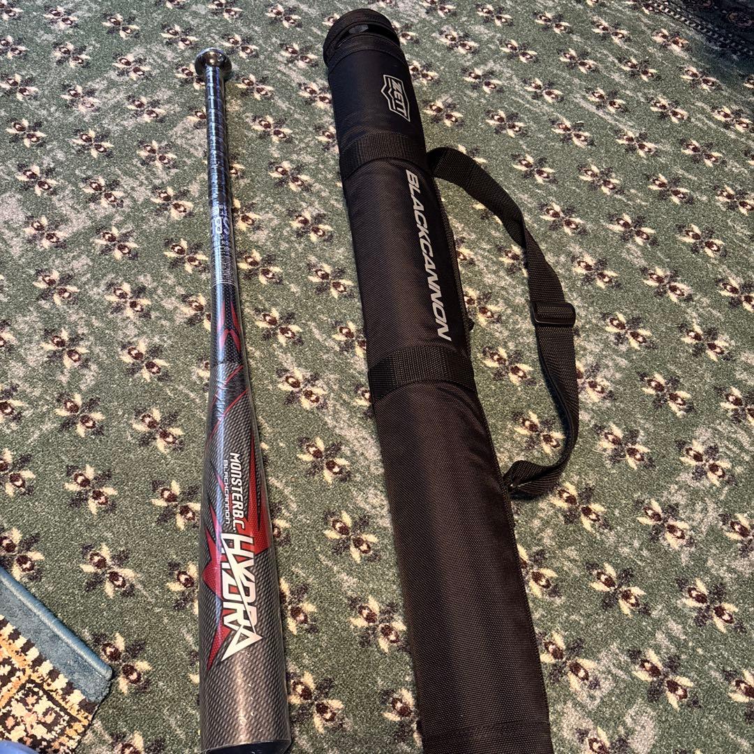 -特価最終-BLACK CANNON HYDRA 軟式バットとケース