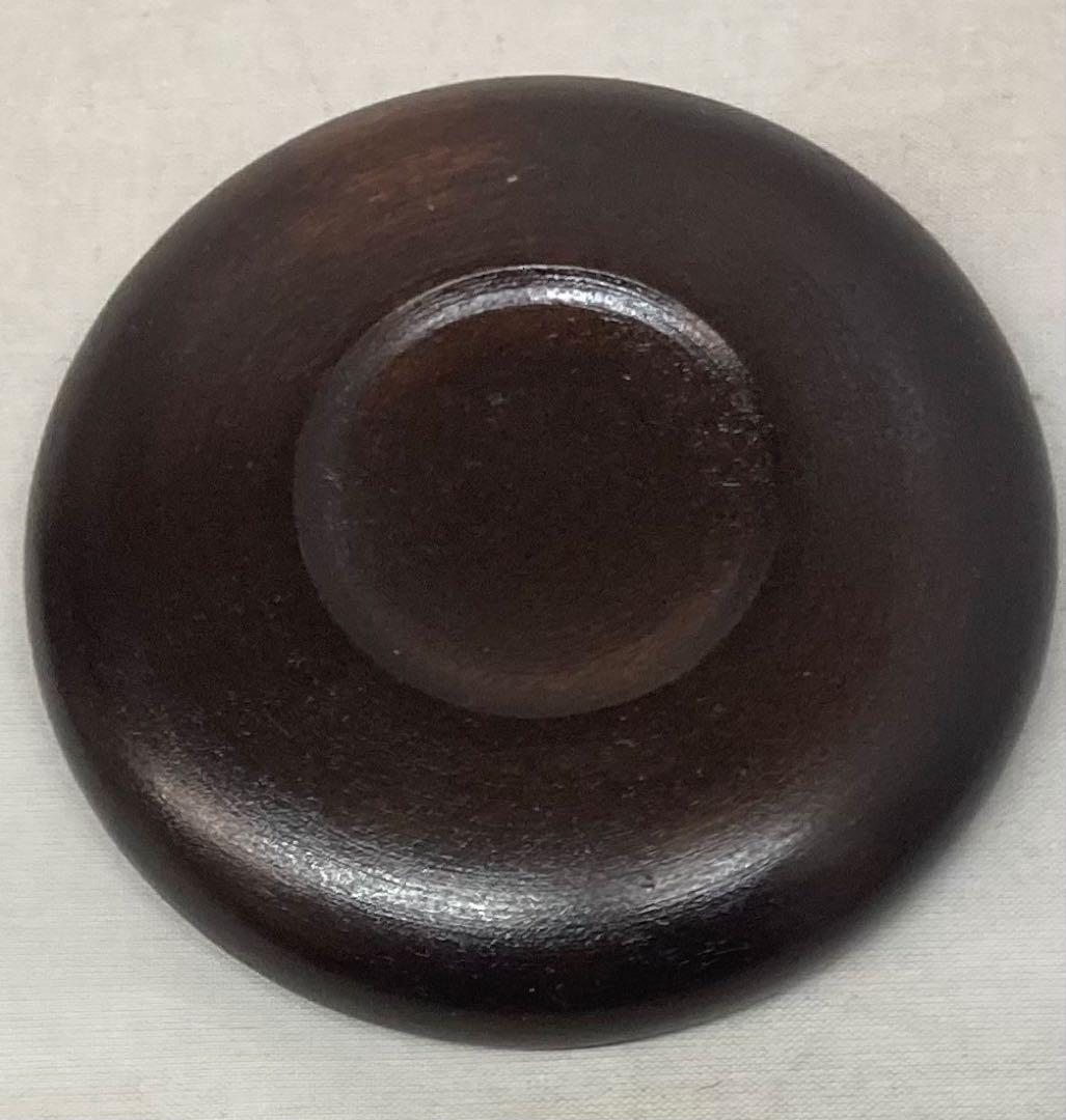 B528b 香合　夏目有彦作　共箱　笹竜胆図　木地漆塗　青貝　茶道具