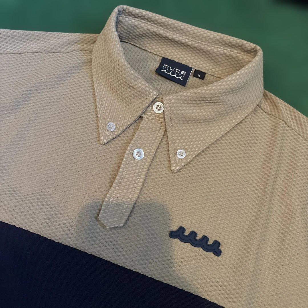 muta ポロシャツ4(S)ベージュ