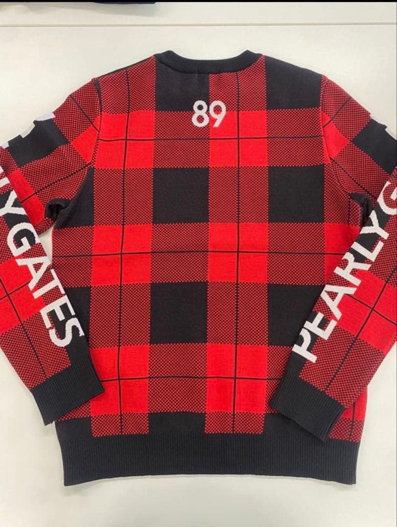 ★超美品超お洒落PEARLY GATES チェック柄セーター サイズ5