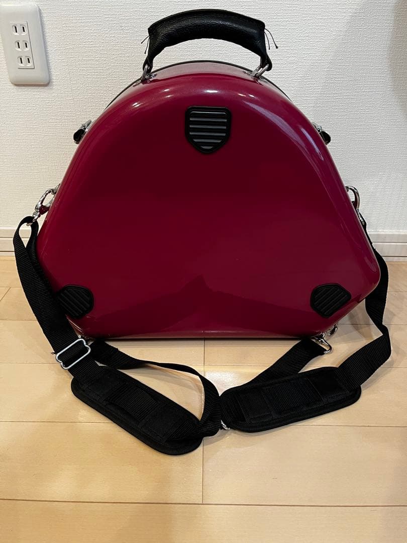 フレンチホルンケース バーガンディ　ワイン色