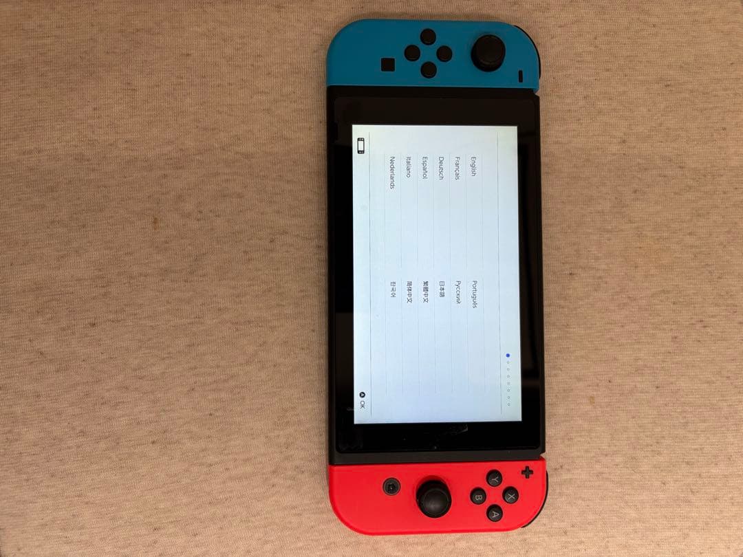 美品Nintendo Switch 本体 青/赤 Joy-Con付き